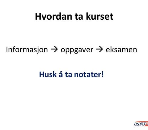 Innføring i HMS 5