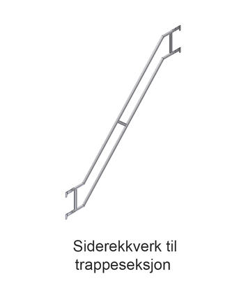 Siderekkverk til trappeseksjon