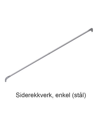 Siderekkverk, enkel (stål)
