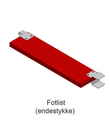 Fotlist (endestykke)