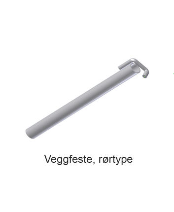 Veggfeste, rørtype